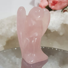 Load image into Gallery viewer, Angel crystal carving Rose Quartz stone 50mm 1
