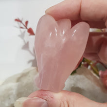 Load image into Gallery viewer, Angel crystal carving Rose Quartz stone 50mm 1
