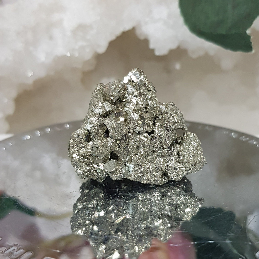 Pyrite Crystal Cluster raw 30mm 4